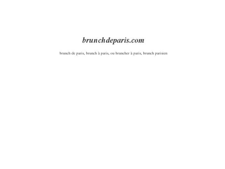 www.brunchdeparis.com