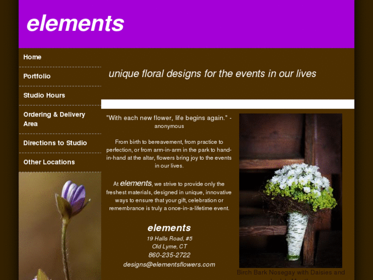 www.elementsflowers.com