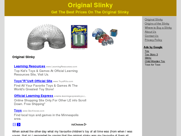 www.originalslinky.com