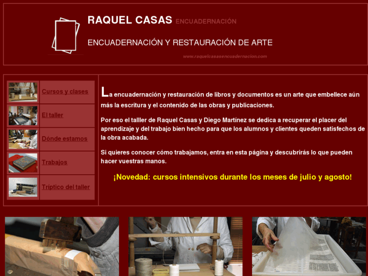 www.raquelcasasencuadernacion.com