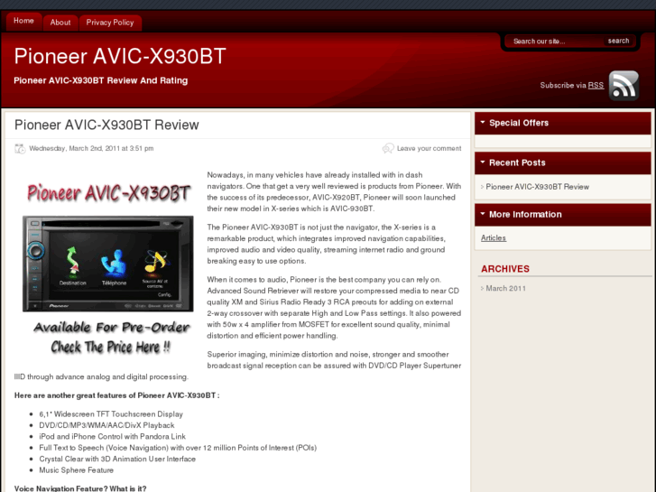 www.avic-x930bt.net