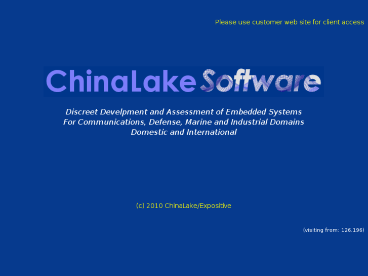 www.chinalakesoftware.com