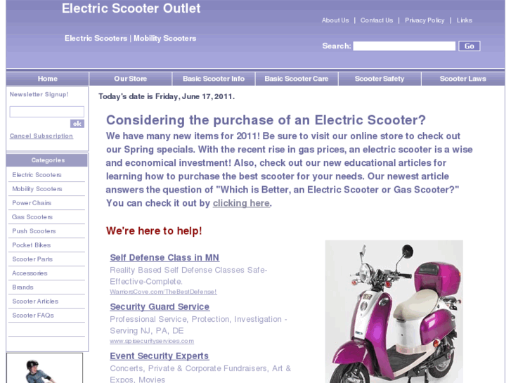 www.electricscooteroutlet.com