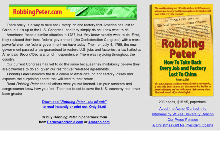 www.robbingpeter.com