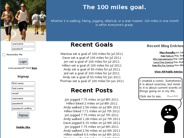 www.100milesgoal.com