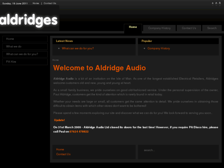 www.aldridges.net