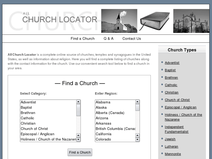 www.allchurchlocator.com