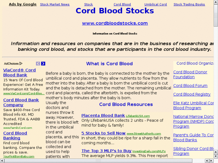 www.cordbloodstocks.com