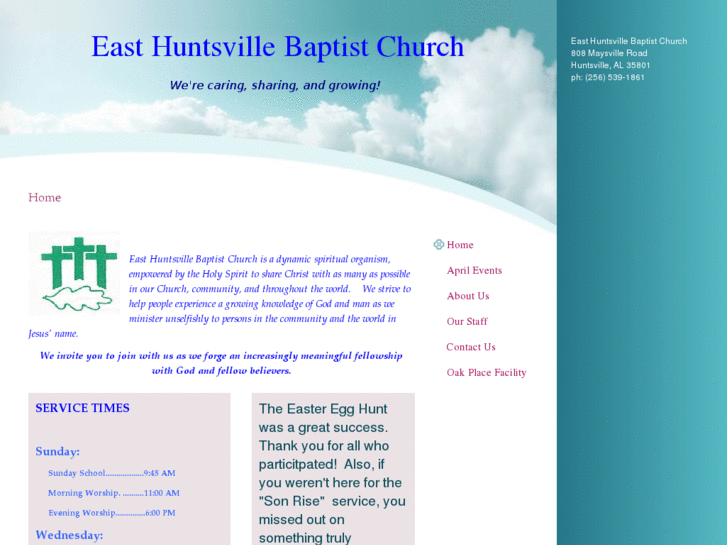 www.easthuntsvillebaptistchurch.com