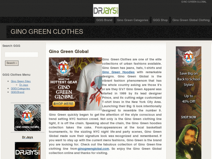 www.ginogreenclothes.com