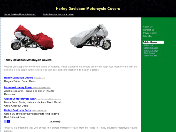 www.harleydavidsonmotorcyclecovers.net