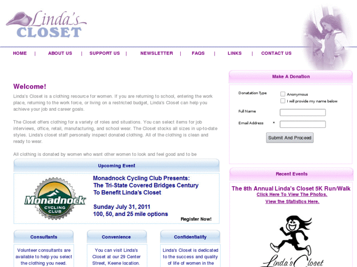 www.lindascloset.org