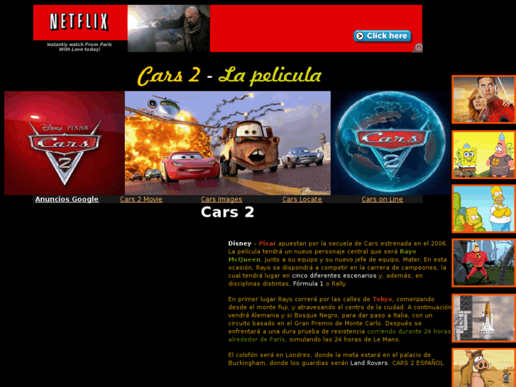 www.peliculacars2.com