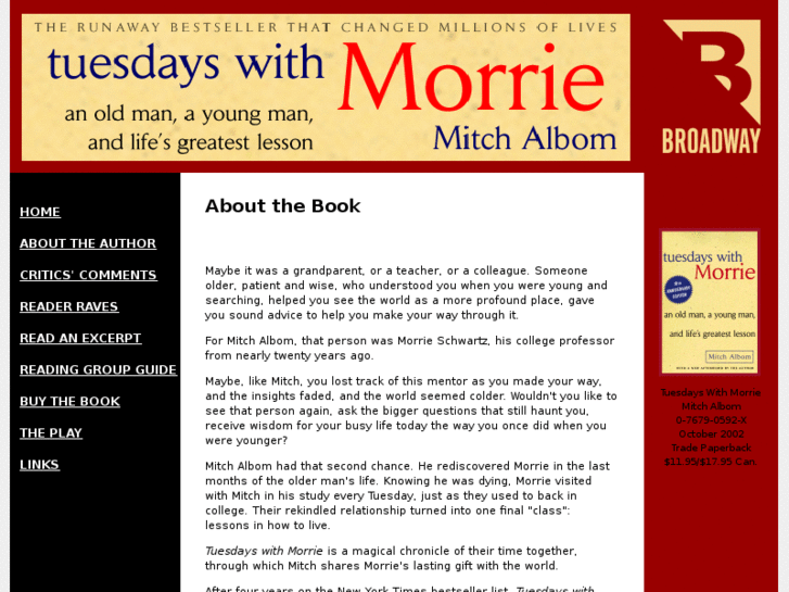 www.tuesdayswithmorrie.com