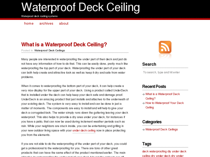 www.waterproofdeckceiling.com