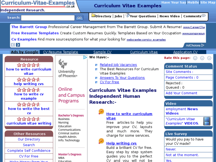 www.curriculum-vitae-examples.co.uk