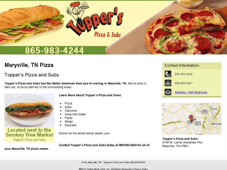 www.topperspizzaandsubs.net