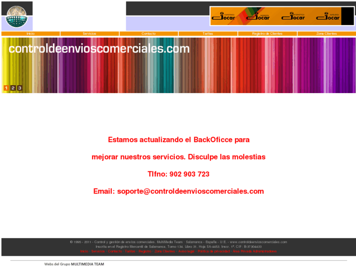 www.controldeenvioscomerciales.com