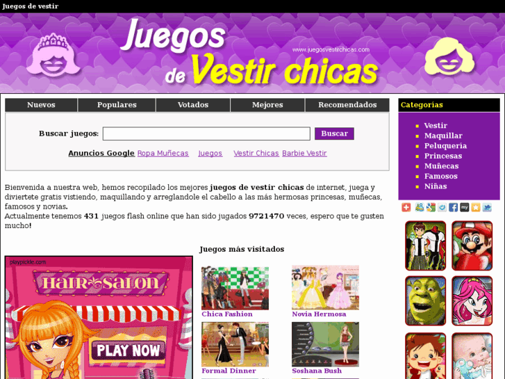 www.juegosvestirchicas.com