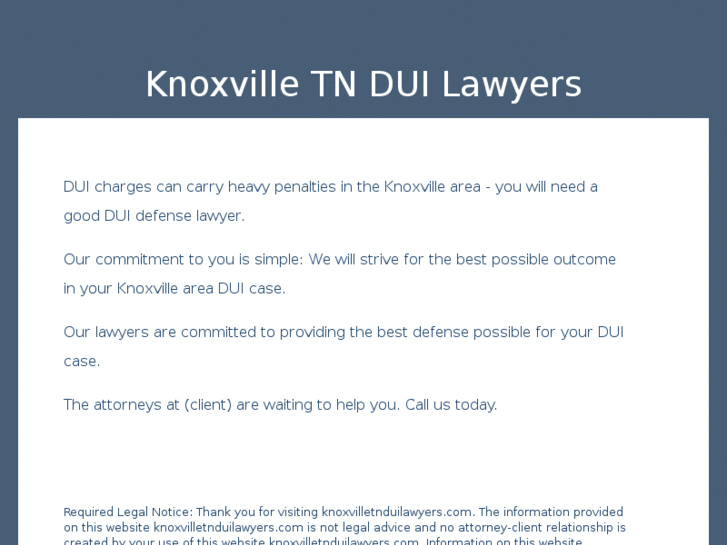 www.knoxvilletnduilawyers.com