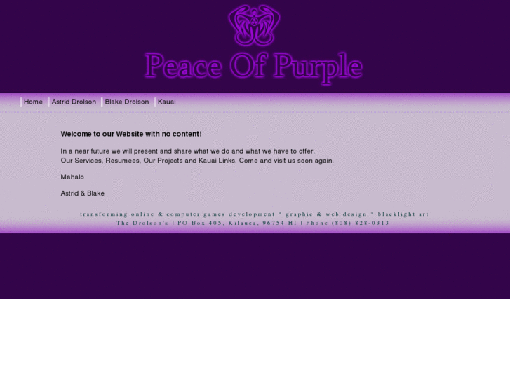 www.peaceofpurple.com