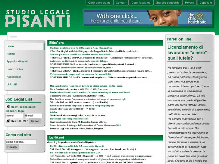 www.studiolegalepisanti.it