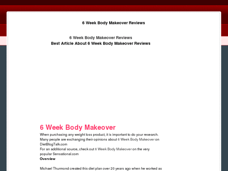 www.6weekbodymakeoverreviews.com