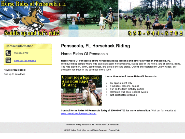 www.pensacolahorserides.com