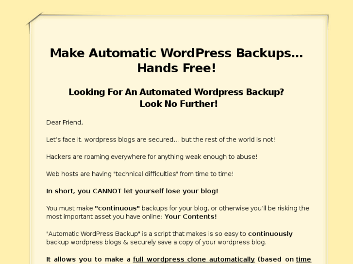 www.automaticwordpressbackup.com