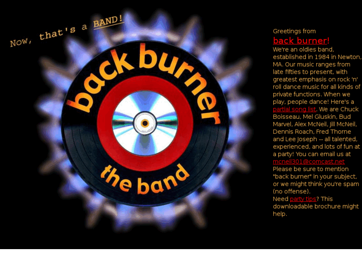 www.backburner-theband.com