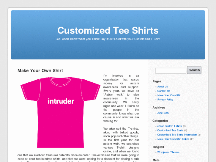 www.customizedteeshirts.net