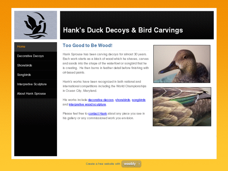 www.hanksduckdecoys.com