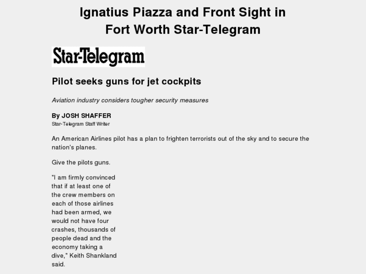 www.ignatius-piazza-and-front-sight-in-fort-worth-star-telegram.com