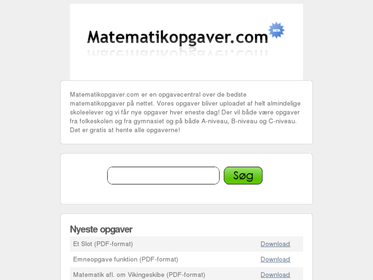 www.matematikopgaver.com