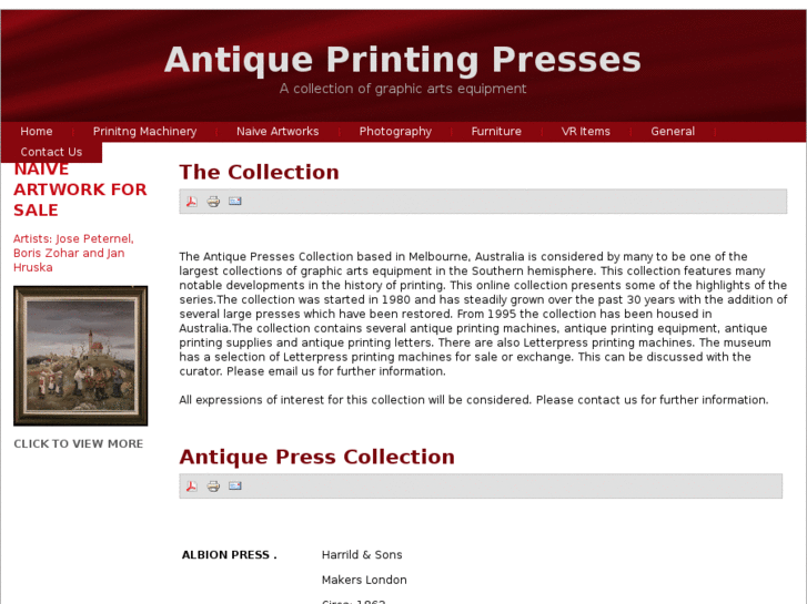 www.antiqueprintingpresses.com