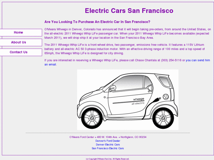 www.electriccarssanfrancisco.net