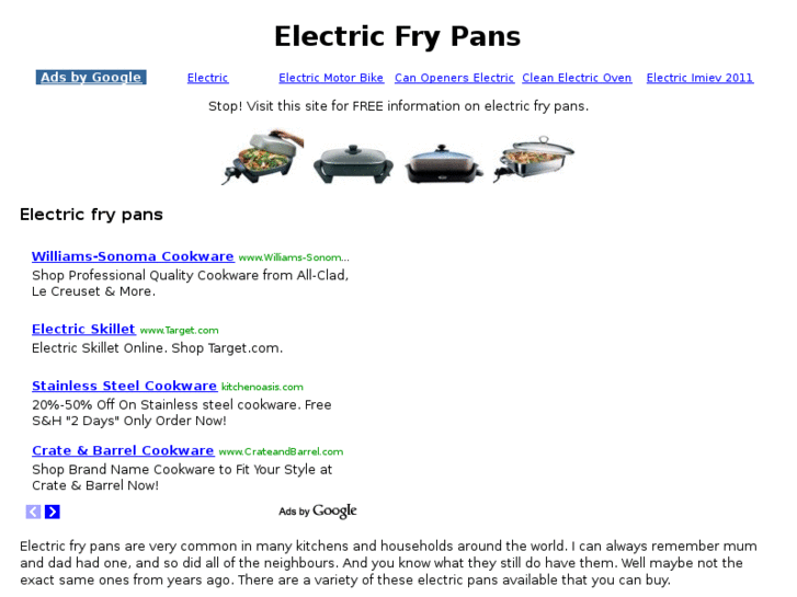 www.electricfrypans.org