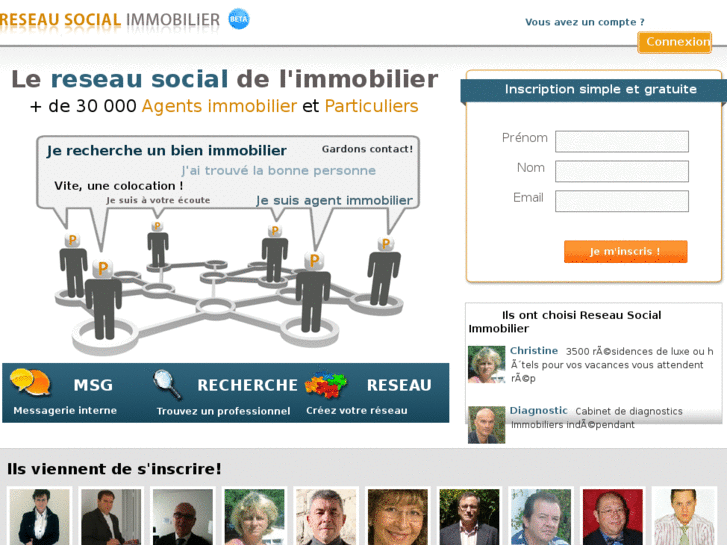 www.reseau-social-immobilier.com