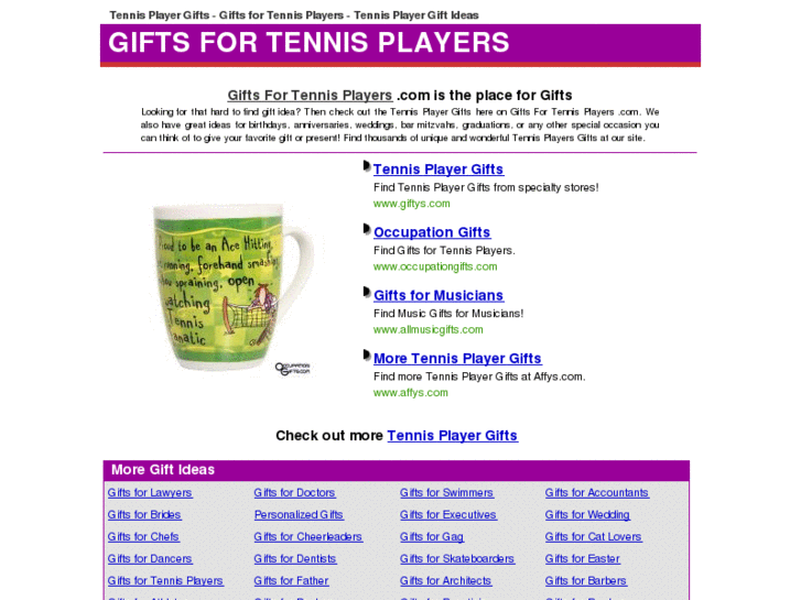 www.giftsfortennisplayers.com