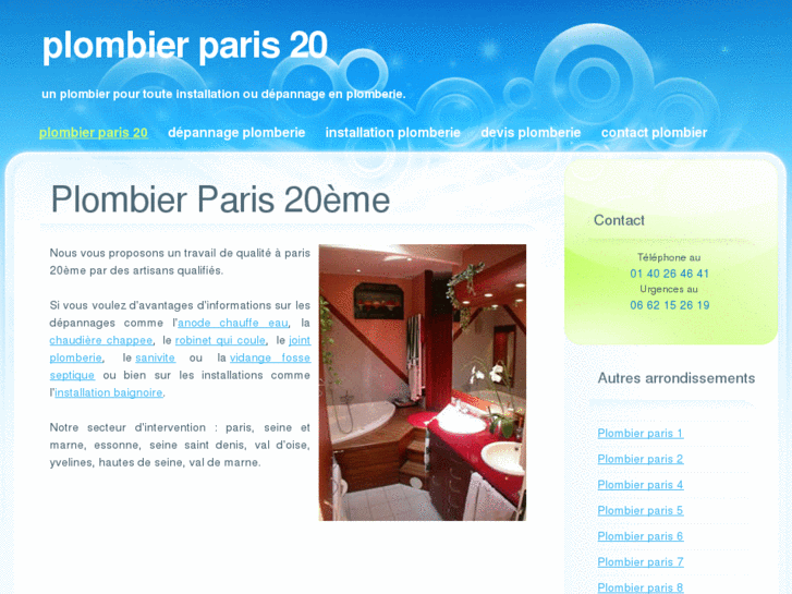 www.plombierparis75020.com