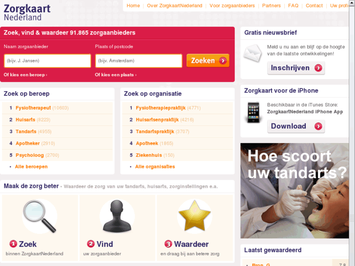 www.zorgkaartnederland.nl