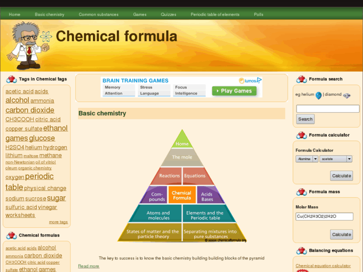 www.chemicalformula.org