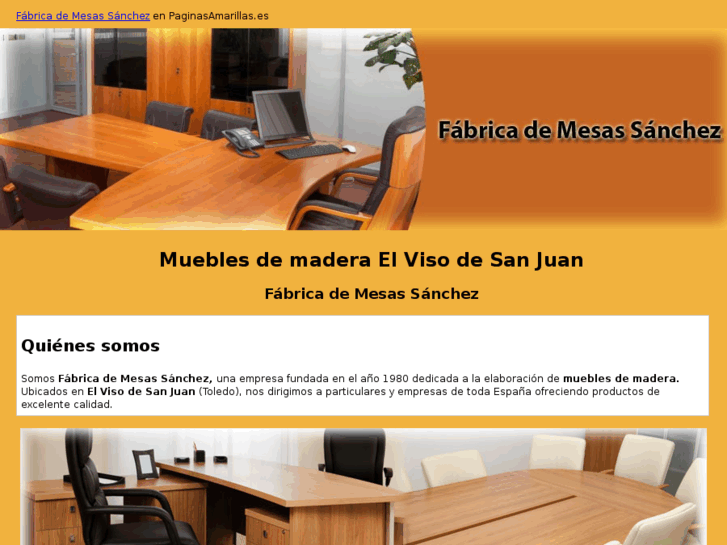 www.fabricademesassanchez.com