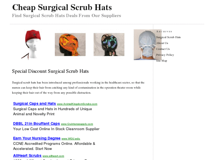 www.surgicalscrubhats.org