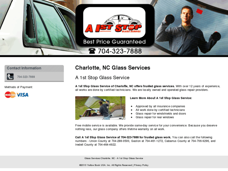 www.1ststopglassservicenc.net