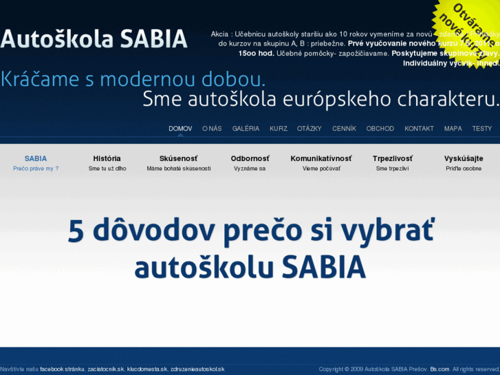 www.autoskola-sabia.sk