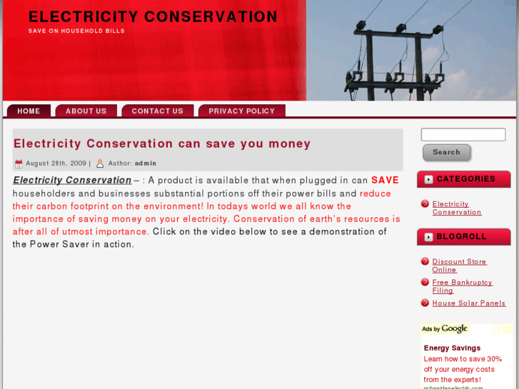 www.electricityconservation.net