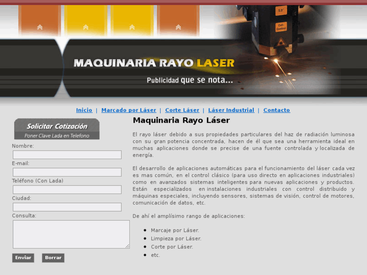 www.maquinariarayolaser.com