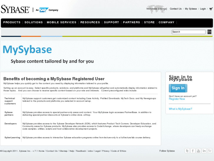 www.mysybase.net