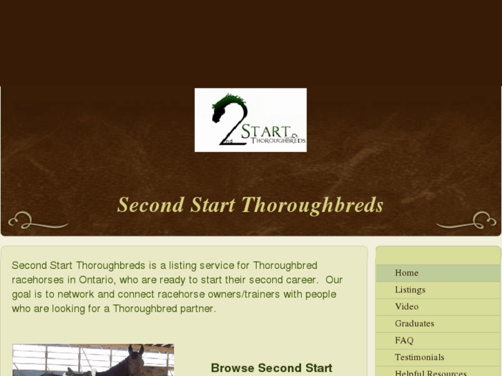 www.secondstartthoroughbreds.org